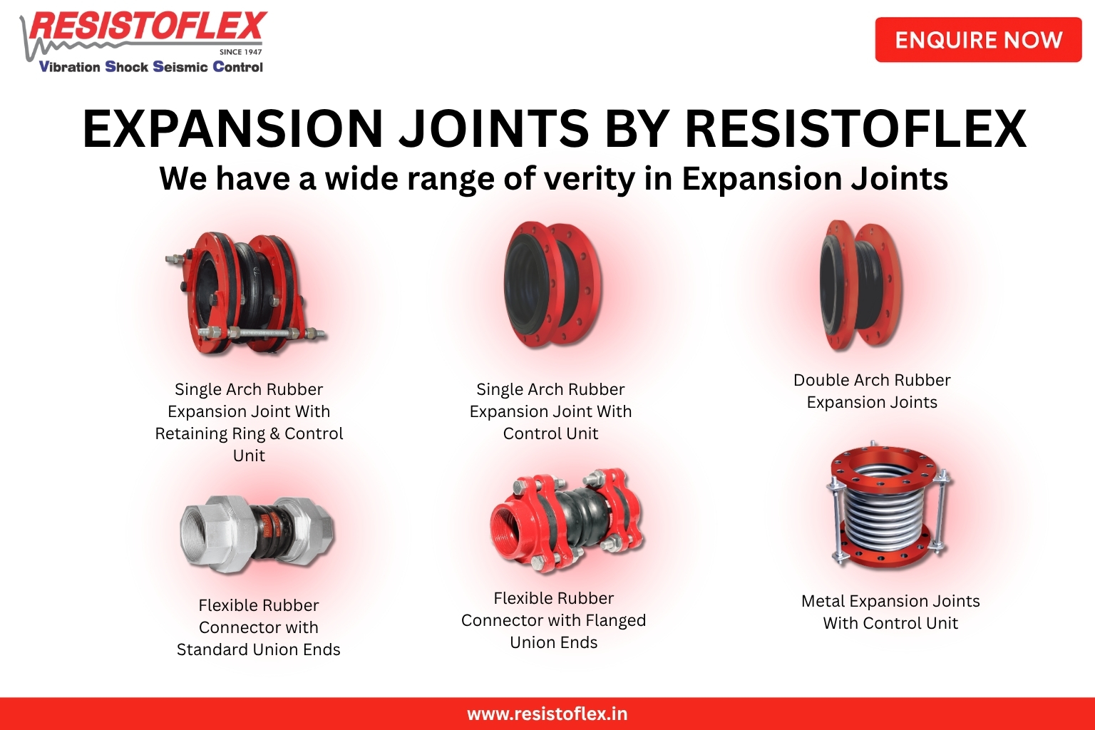 Rubber expansion joint by resistoflex