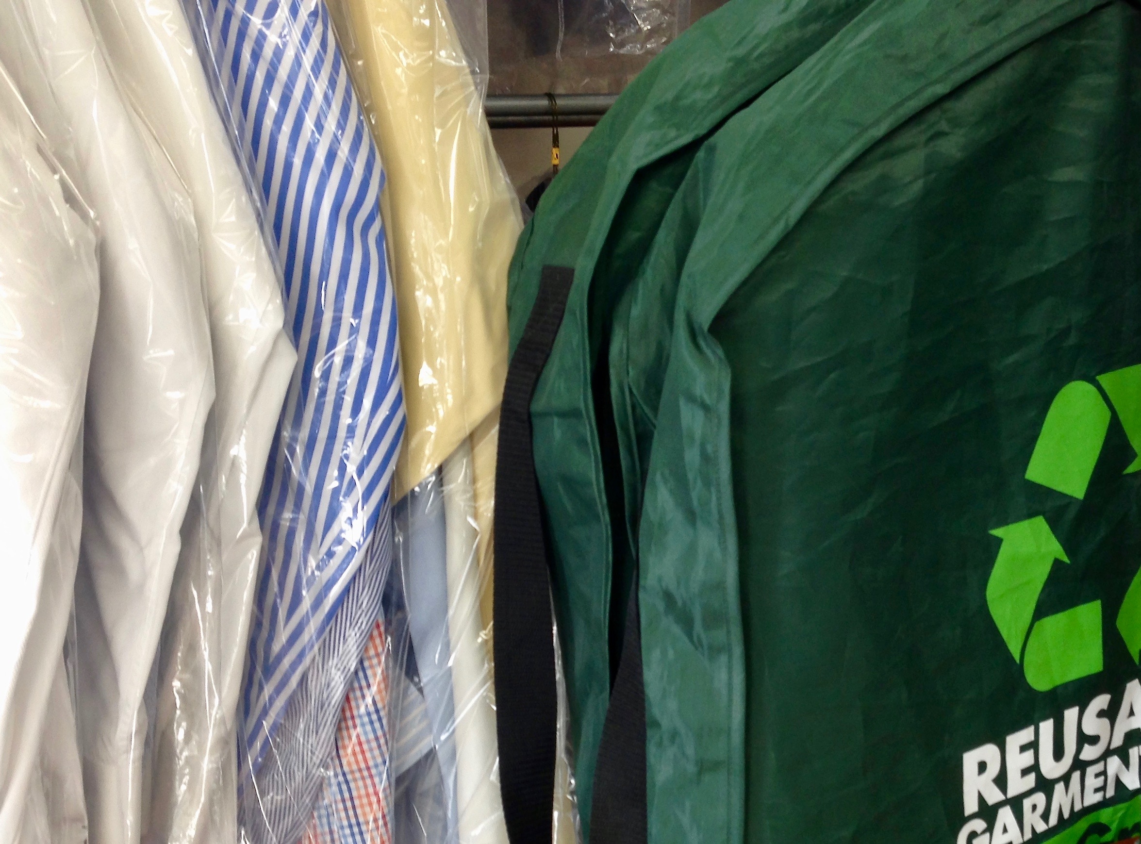 Plastic-Free Closet Organization with Eco Friendly Dry Cleaning Bags