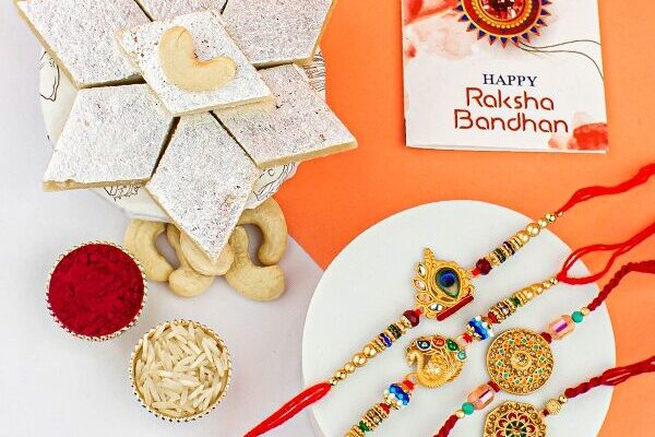 Online Rakhi Gifts with Sweets, Chocolates, and Plants Quick Delivery Guaranteed Rakhi With Sweets Online