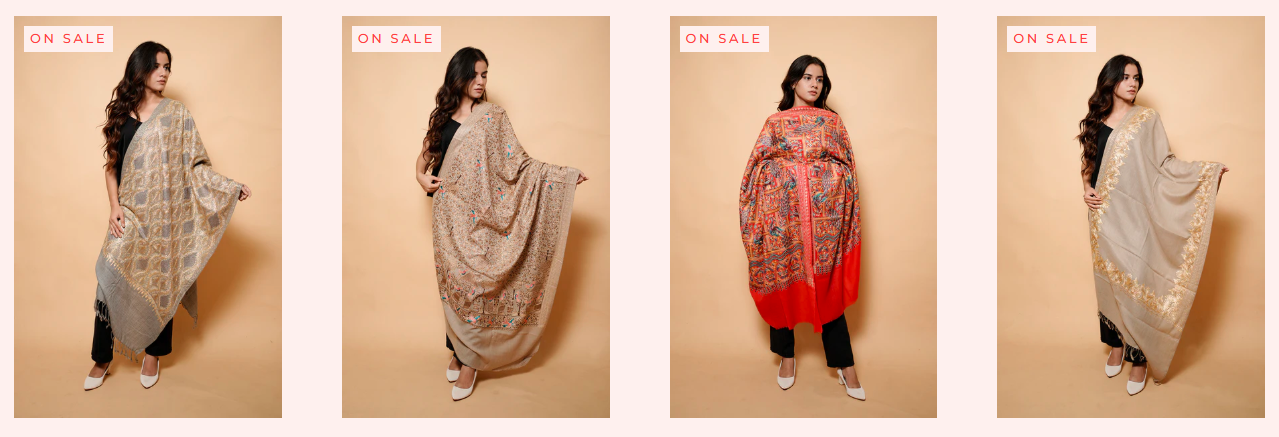 Buy Kashmiri Shawls for Winter by Craft Kashmir