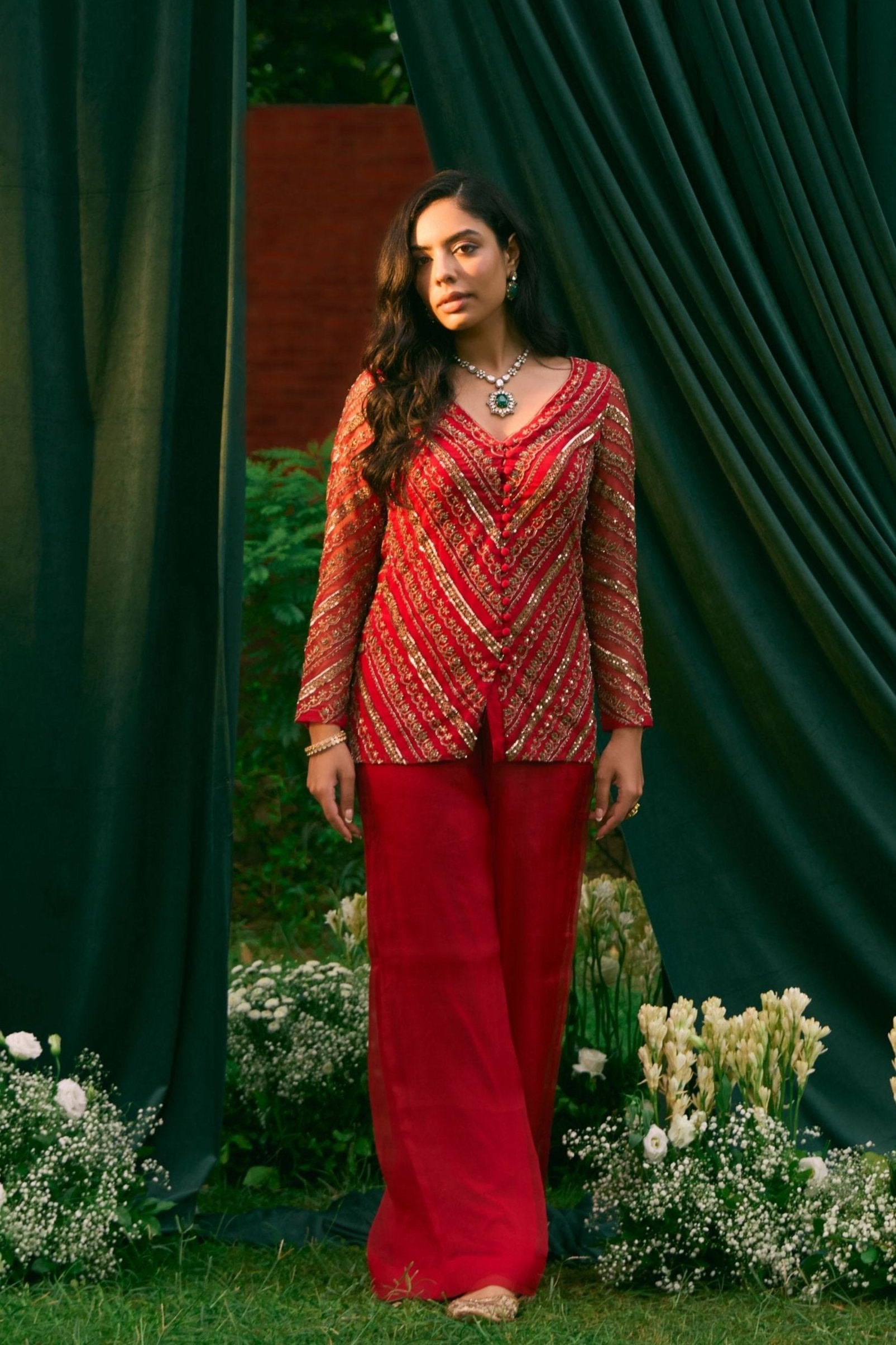 red short kurti