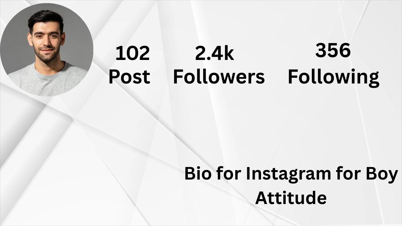 Bio for Instagram for Boy Attitude