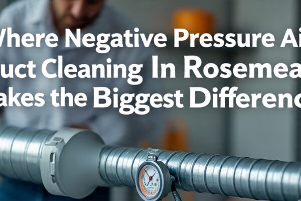 Negative Pressure Air Duct Cleaning
