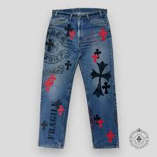 Limited Time Alert: Chrome Hearts Jeans Before Halloween Discounts End Chrome Hearts “Vintage Cross Legacy” Jeans