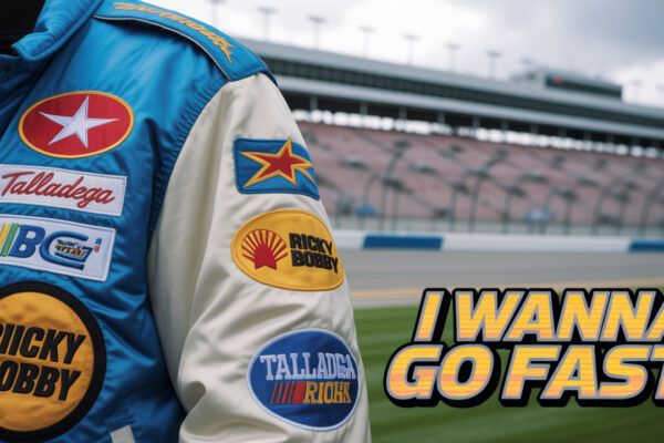 Talladega Nights Ricky Bobby Jacket – Fast Shipping Get race-ready with the Talladega Nights Ricky Bobby Jacket