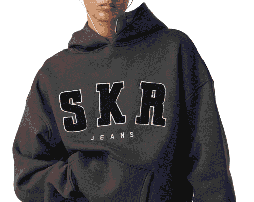 Sisters and Seekers Official SKR Logo Hoodie in Fume Charcoal Grey