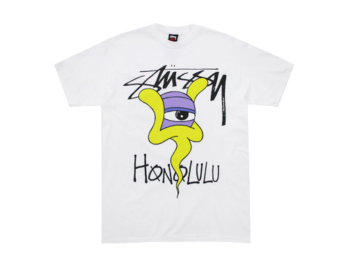 Stüssy Honolulu Graphic Tee –White Cotton Shirt