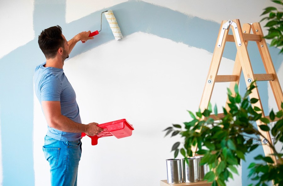 Professional painters providing apartment painting service in Dubai with clean, smooth, and high-quality wall finishing.
