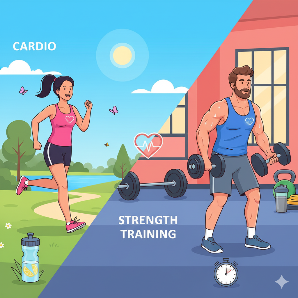 Cardio vs Strength Training